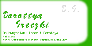 dorottya ireczki business card